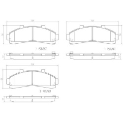  stabdžių trinkelių rinkinys, diskinis stabdys <small>PRIME LINE</small>