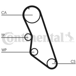  paskirstymo diržo komplektas