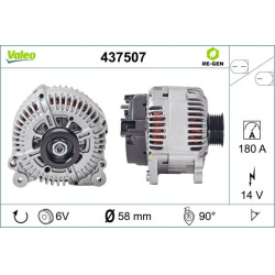  kintamosios srovės generatorius <small>VALEO RE-GEN REMANUFACTURED</small>