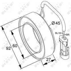  Ritė, magnetinė sankaba (kompresorius)