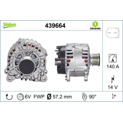  kintamosios srovės generatorius <small>VALEO ORIGINS NEW OE TECHNOLOGY</small>