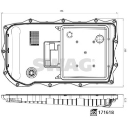  hidraulinis filtras, automatinė transmisija <small>SWAG extra</small>