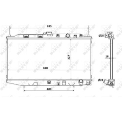  radiatorius, variklio aušinimas <small>EASY FIT</small>