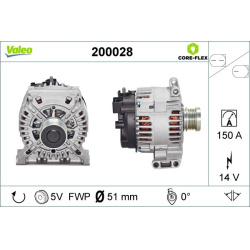  kintamosios srovės generatorius <small>VALEO CORE-FLEX</small>