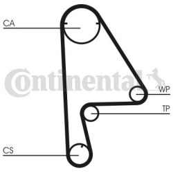  vandens siurblio ir paskirstymo diržo komplektas