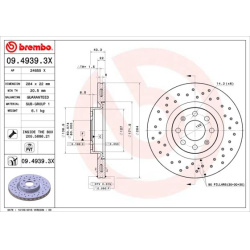  stabdžių diskas (1vnt) <small>XTRA LINE - Xtra</small>