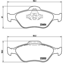  stabdžių trinkelių rinkinys, diskinis stabdys <small>XTRA LINE</small>