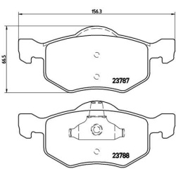  stabdžių trinkelių rinkinys, diskinis stabdys <small>PRIME LINE</small>