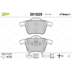  stabdžių trinkelių rinkinys, diskinis stabdys <small>FIRST</small>