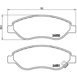  stabdžių trinkelių rinkinys, diskinis stabdys <small>PRIME LINE</small>