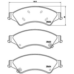  stabdžių trinkelių rinkinys, diskinis stabdys <small>PRIME LINE</small>