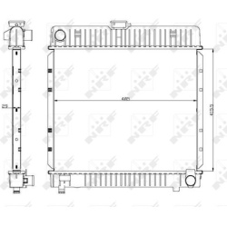  radiatorius, variklio aušinimas <small>EASY FIT</small>