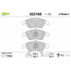  stabdžių trinkelių rinkinys, diskinis stabdys <small>ESSENTIAL</small>