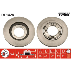  stabdžių diskas (1vnt)