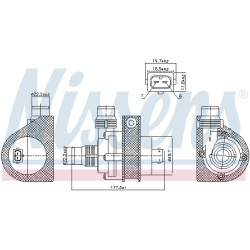  Papildomas vandens siurblys (aušinimo vandens kontūras)