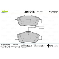  stabdžių trinkelių rinkinys, diskinis stabdys <small>FIRST</small>