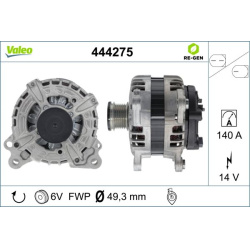  kintamosios srovės generatorius <small>VALEO RE-GEN REMANUFACTURED</small>
