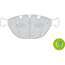  stabdžių trinkelių rinkinys, diskinis stabdys <small>PREMIER ECO FRICTION</small>