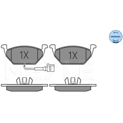  stabdžių trinkelių rinkinys, diskinis stabdys <small>MEYLE-ORIGINAL: True to OE.</small>