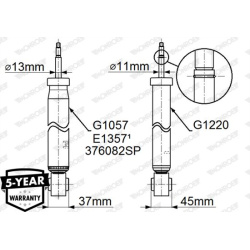  amortizatorius <small>MONROE ORIGINAL (Gas Technology)</small>