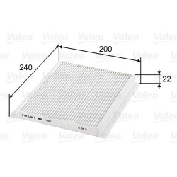  filtras, salono oras <small>VALEO ESSENTIAL</small>