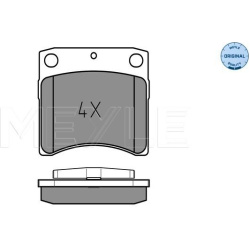  stabdžių trinkelių rinkinys, diskinis stabdys <small>MEYLE-ORIGINAL: True to OE.</small>