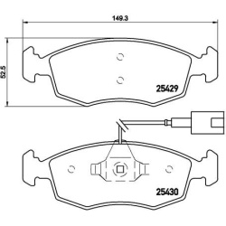  stabdžių trinkelių rinkinys, diskinis stabdys <small>PRIME LINE</small>