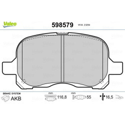  stabdžių trinkelių rinkinys, diskinis stabdys