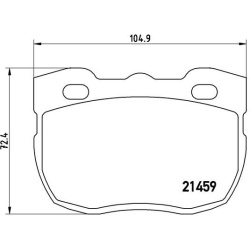  stabdžių trinkelių rinkinys, diskinis stabdys <small>PRIME LINE</small>