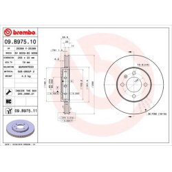  stabdžių diskas (1vnt) <small>PRIME LINE - UV Coated</small>