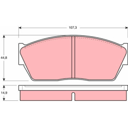  stabdžių trinkelių rinkinys, diskinis stabdys