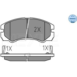  stabdžių trinkelių rinkinys, diskinis stabdys <small>MEYLE-ORIGINAL: True to OE.</small>