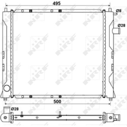  radiatorius, variklio aušinimas <small>Economy Class</small>