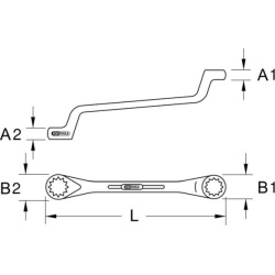  veržliaraktis, dvipusis žiedinis