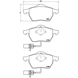  stabdžių trinkelių rinkinys, diskinis stabdys <small>XTRA LINE</small>