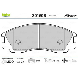  stabdžių trinkelių rinkinys, diskinis stabdys <small>ESSENTIAL</small>