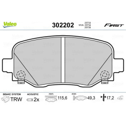 stabdžių trinkelių rinkinys, diskinis stabdys <small>ESSENTIAL</small>