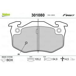  stabdžių trinkelių rinkinys, diskinis stabdys <small>ESSENTIAL</small>