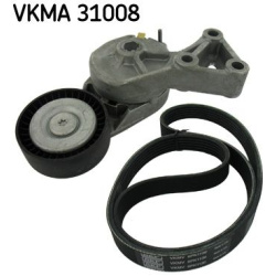  V formos rumbuotas diržas, komplektas