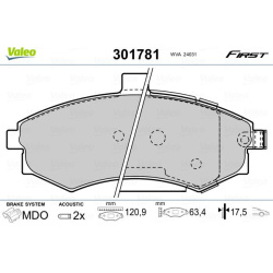  stabdžių trinkelių rinkinys, diskinis stabdys <small>ESSENTIAL</small>