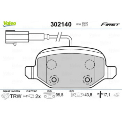  stabdžių trinkelių rinkinys, diskinis stabdys <small>ESSENTIAL</small>