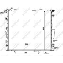  radiatorius, variklio aušinimas <small>EASY FIT</small>