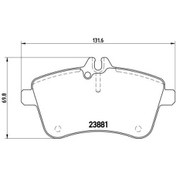  stabdžių trinkelių rinkinys, diskinis stabdys <small>PRIME LINE</small>