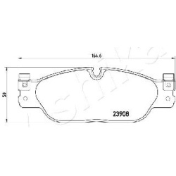  stabdžių trinkelių rinkinys, diskinis stabdys