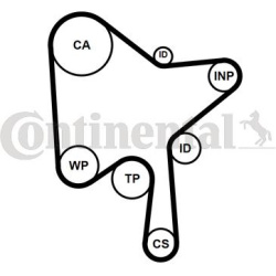  paskirstymo diržo komplektas