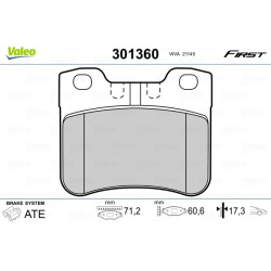 stabdžių trinkelių rinkinys, diskinis stabdys <small>ESSENTIAL</small>