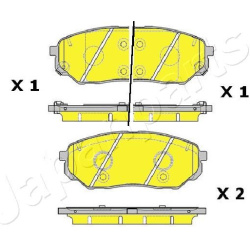  stabdžių trinkelių rinkinys, diskinis stabdys