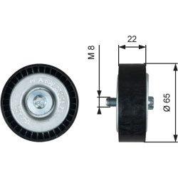  kreipiantysis skriemulys, V formos rumbuotas diržas <small>DriveAlign™</small>