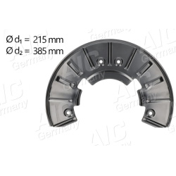  apsauginis skydas, stabdžių diskas <small>NEW MOBILITY PARTS</small>