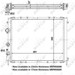 radiatorius, variklio aušinimas <small>EASY FIT</small>